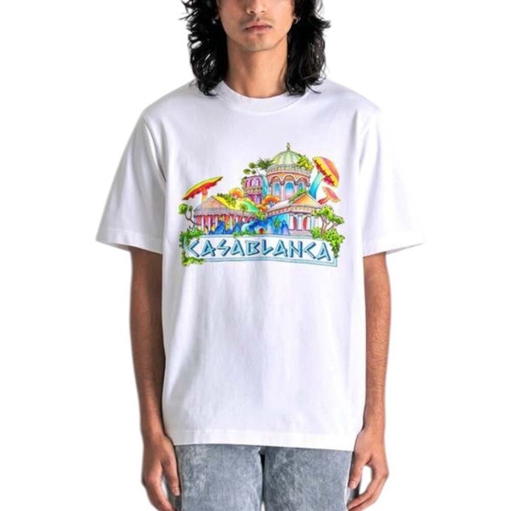 Casablanca Road To Knowledge T-Shirt XL Organic Cotton Graphic Tee Street Wear